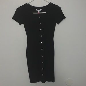 Black buttoned dress